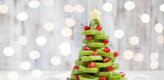 Árbol de Navidad comestible, delicioso y saludable. Foto: IMEO.
