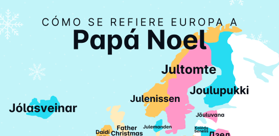 Así se llama Papá Noel en Europa. Foto: Preply
