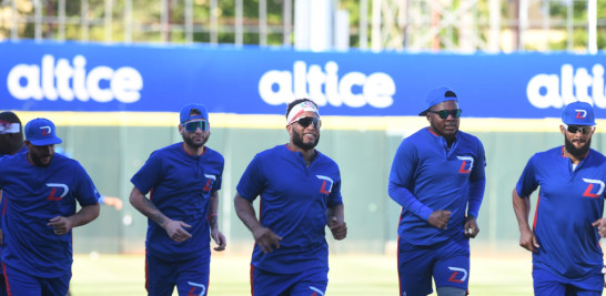 Equipo dominicano para la Serie del Caribe 2023 en el segundo día de entrenamiento. Fotos: Glauco Moquete.
