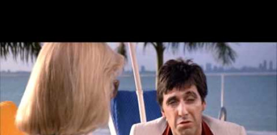 Director: Brian De Palma
Cast: Al Pacino, Steven Bauer, Michelle Pfeiffer, Mary Elizabeth Mastrantonio
Plot: In 1980 Miami, a determined Cuban immigrant takes over a drug empire while succumbing to greed.