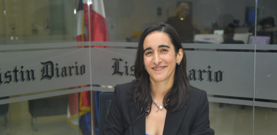 Virginia Antares, candidata a la presidencia de la República por el partido Opción Democrática.