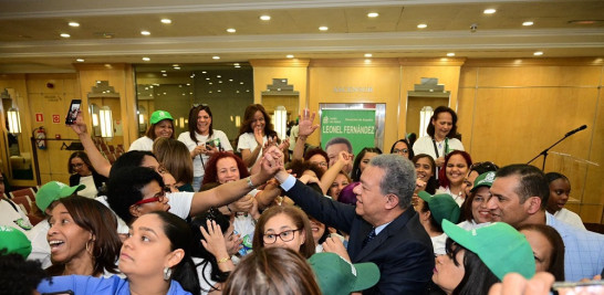 El expresidente Leonel Fernández ha realizado múltiples actos de masa en el país