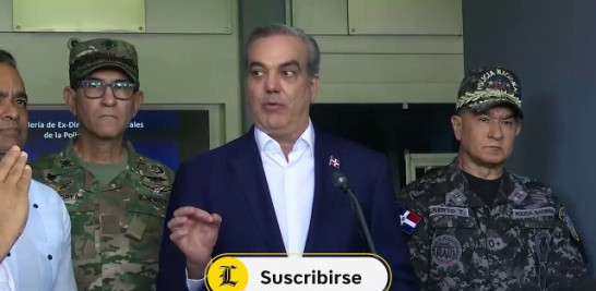 El dato fue ofrecido por el presidente Luis Abinader a su salida de la reunión con altos mandos policiales en el Palacio de la Policía.