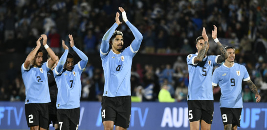Los jugadores de Uruguay