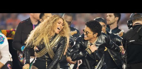 Beyoncé and Bruno Mars join Coldplay and have a dance-off during the Super Bowl 50 Halftime Show.

Subscribe to the NFL YouTube channel to see immediate in-game highlights from your favorite teams and players, daily fantasy football updates, all your favorite NFL Network podcasts, and more! 

Subscribe to NFL on YouTube: https://goo.gl/VmTK0M

For all things NFL, visit the league's official website at http://www.nfl.com/

Watch NFL Now: https://www.nfl.com/now
Start your free trial of NFL Game Pass: https://www.nfl.com/gamepass
Listen to NFL podcasts: http://www.nfl.com/podcasts
Fantasy Football: http://www.nfl.com/fantasyfootball
Watch the NFL network: http://nflnonline.nfl.com/
Download the NFL mobile app: https://www.nfl.com/apps
2015 NFL Schedule: http://www.nfl.com/schedules
Buy tickets to watch your favorite team:  http://www.nfl.com/tickets
Shop NFL: http://www.nflshop.com/source/bm-nflcom-Header-Shop-Tab

Like us on Facebook: https://www.facebook.com/NFL
Follow us on Twitter: https://twitter.com/NFL
Follow us on Instagram: https://instagram.com/nfl/