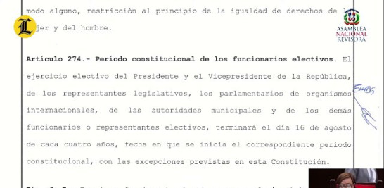 “En caso de vacío en la línea sucesoral del nivel municipal la ley establecerá el mecanismo a utilizar para llenar las vacantes”, dicta el párrafo.