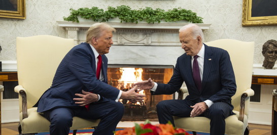 El presidente Joe Biden se reúne con el presidente electo Donald Trump