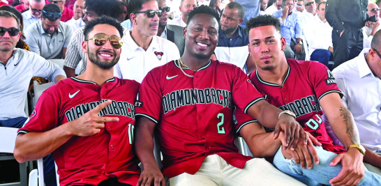 Geraldo Perdomo , figura estelar de los D- Backs junto a Jordan Lawlar y Justin Martínez.