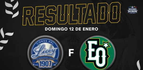 Resumen Tigres del Licey vs Estrellas Orientales | 12 Ene 2025 | Serie Round Robin