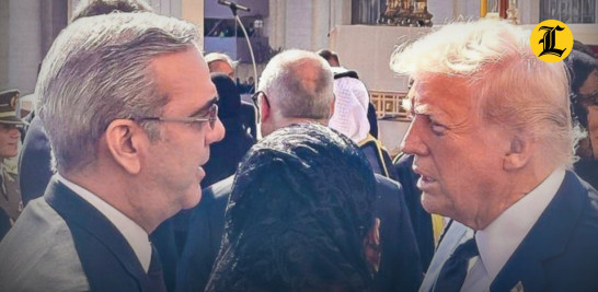 Abinader y Trump sostuvieron una breve conversación la mañana de ese sábado previo a la misa por el funeral del papa Francisco.<br /><br />https://listindiario.com/la-republica/20250428/trump-le-dijo-abinader-rd-le-esta-yendo_855520.html