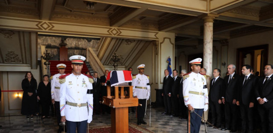 Restos de Juancito Rodríguez en el homenaje