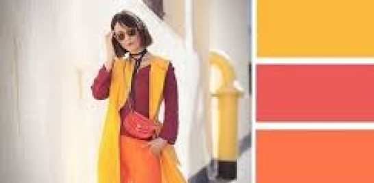 Ropa de colores cálidos