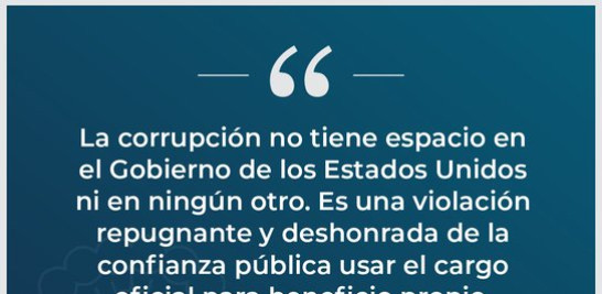 Declaración de la embajadora de Estados Unidos en República Dominicana, Leah Campos
