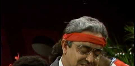 Comedia Clasica Dominicana Cuquin Victoria En Una Parodia Imitando A El Dr Joanquin Balaguer Año 1984