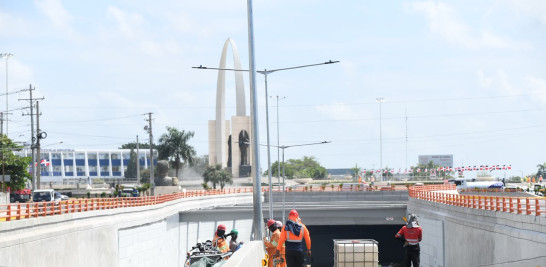 Últimos detalles en al construcción del túnel de la Plaza de la Bandera