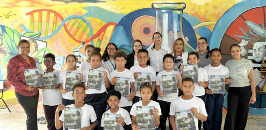Parte de los estudiantes que han participado en la Semana de la Geografía, una de las jornadas más impactantes realizadas por Plan Lea.