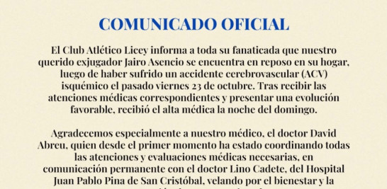 Publicación en instagram de los Tigres del Licey