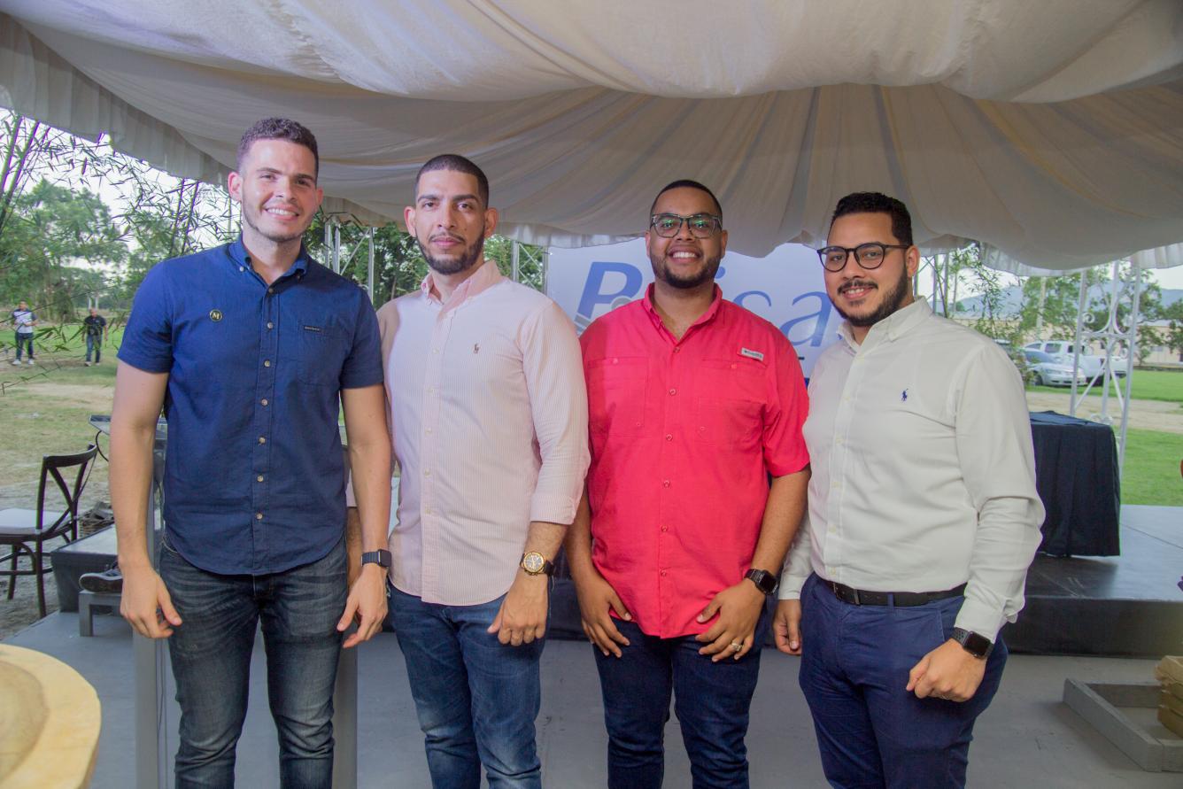 Enmanuel Toribio, Danny Brito, Eudy Toribio y Manuel Cárdenas.