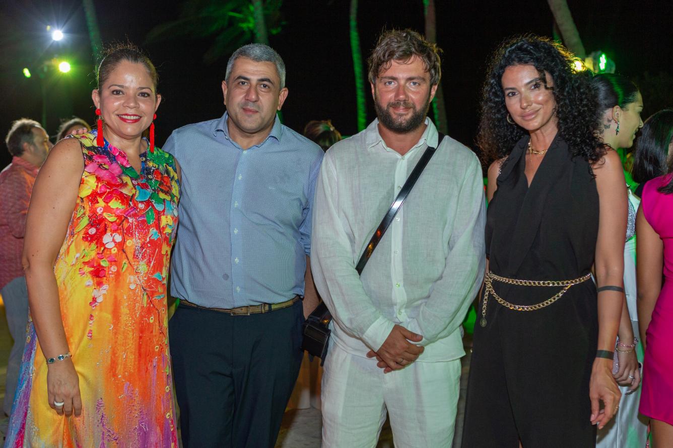 Carmen Rosa Torres, Zurab Pololikashvili,  Noel Sulaberidze y Salomé Gviniashvili.