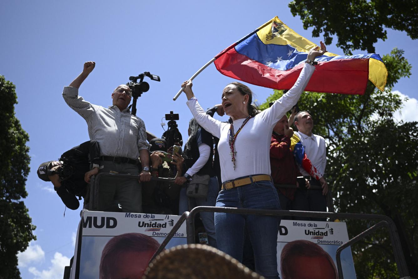 La líder de la oposición venezolana, María Corina Machado