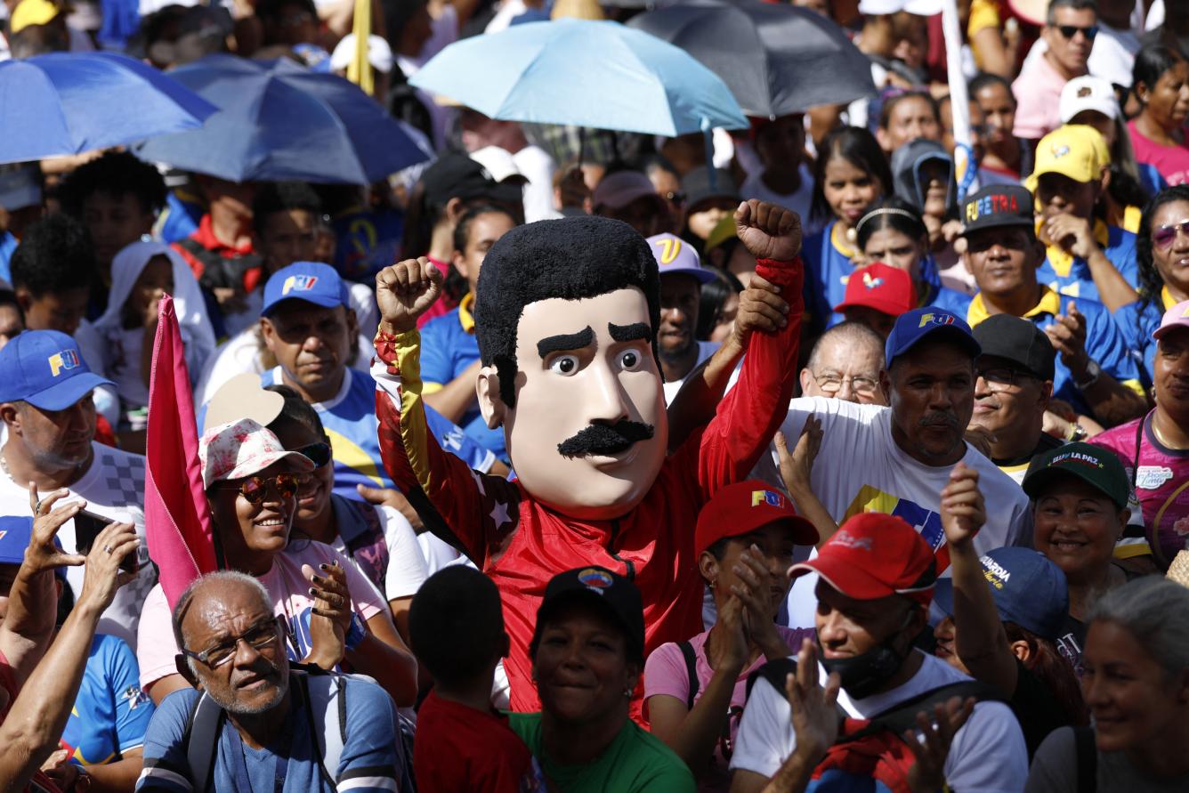 Los partidarios del presidente venezolano Nicolás Maduro