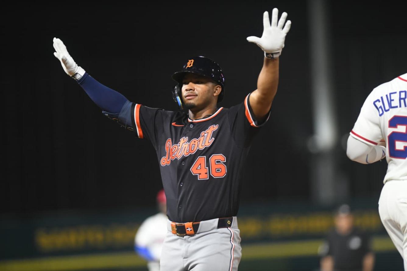 Thayron Liranzo, jugador dominicano en la selección de los tigres de Detroit. Foto por Glauco Moquete.