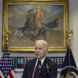 El presidente de los Estados Unidos, Joe Biden, pronuncia un comentario sobre el techo de la deuda en la Casa Blanca el 9 de mayo de 2023 en Washington, DC.