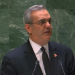 El presidente Luis Abinader durante su discurso ante la ONU
