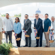 El presidente de la República, Luis Abinader, y el ministro de la Vivienda, Carlos Bonilla, dieron este lunes el primer palazo para iniciar la construcción de la Ciudad Judicial de Santo Domingo Oeste