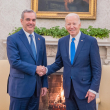 Joe Biden y el presidente dominicano Luis Abinader.