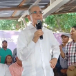 Danilo Medina durante su encuentro en Montecristi