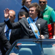 Javier Milei en la toma de posesión de gobierno en Argentina