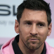 Lionel Messi del Inter Miami habla en una conferencia de prensa en un hotel en Tokio previo al duelo de exhibición del miércoles de su club ante el Vissel Kobe.