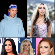 Justin Bieber,Demi Lovato, Miley Cyrus, Britney Spears y Lindsay Lohan lidiaron con las luces y sombras de la fama
