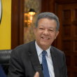 El expresidente Leonel Fernández durante su visita al Listín este miércoles 8 de mayo de 2023