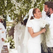 Jennifer Lopez y Ben Affleck en su boda.