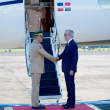 Presidente Luis Abinader llega a Puerto Rico para la toma de posesión de la nueva gobernadora.