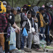 Migrantes haitianos que esperan solicitar asilo en Estados Unidos
