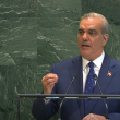 El presidente Luis Abinader habló este miércoles ante la ONU en Nueva York, Estados Unidos.