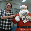 Kenny Grullón durante su visita a Listín Diario