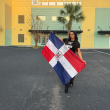 Nikki Blackheart frente al Performance Center de WWE