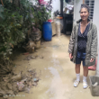 Perla Maciel, quien perdió todo tras las inundaciones provocadas por vaguada en Puerto Plata.