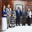 De izquierda a derecha: Ana Lisania Batista, Carlos Romero, Katherine Gutiérrez, Carlos Pimentel, Miguel Franjul, María Teresa Morel, Brenda Núñez y Nalphy Martínez.