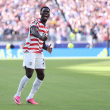 Folarin Balogun celebra tras anotar su gol