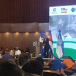 Embajador de Cuba en República Dominicana, Ángel Arzuaga Reyes, durante conmemoración del nacimiento de Fidel Castro en la UASD.