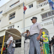 Vigilancia. Las autoridades judiciales y usuarios aguardan la construcción de un nuevo Palacio de Justicia en Santo Domingo Este que permita una mejor operación de los tribunales en esta jurisdicción.