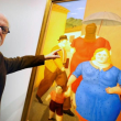 Fernando Botero, el artista latinoamericano más cotizado en todo el mundo, creador de 'el Boterismo' por el volumen que da a sus figuras, vuelve a exponer en Madrid. EFE/Javier Lizón