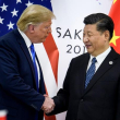 Donald Trump y Xi Jiping, presidentes de Estados Unidos y China. / Listín