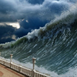 Foto de archivo de un tsunami. Crédito LISTÍN DIARIO