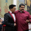 Bonny Cepeda durante su encuentro con Nicolás Maduro.